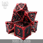 Bonds of Blood Metal Dice Set by DNDDICE.COM