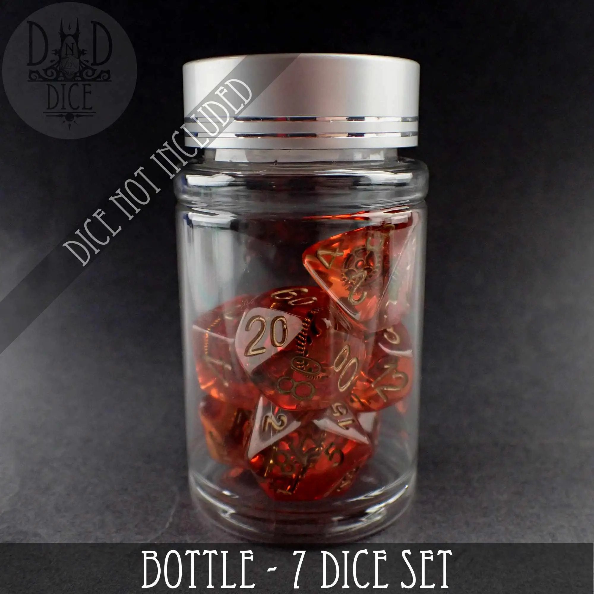Display Bottle - 7 & 11 Dice Sets by DNDDICE.COM