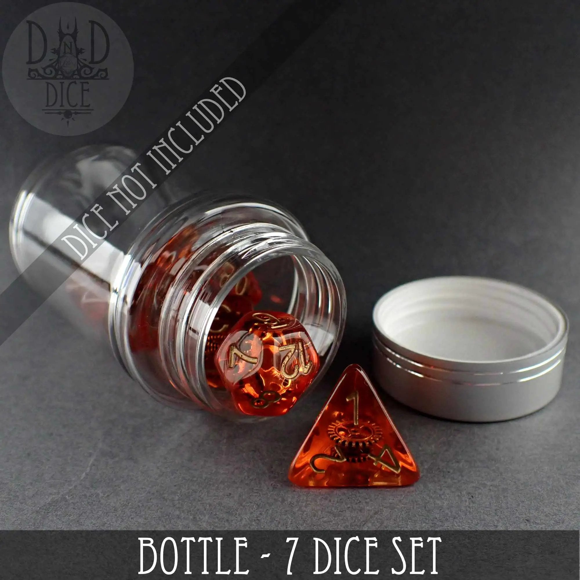 Display Bottle - 7 & 11 Dice Sets by DNDDICE.COM