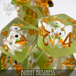 Bunny Business Dice Set by DNDDICE.COM