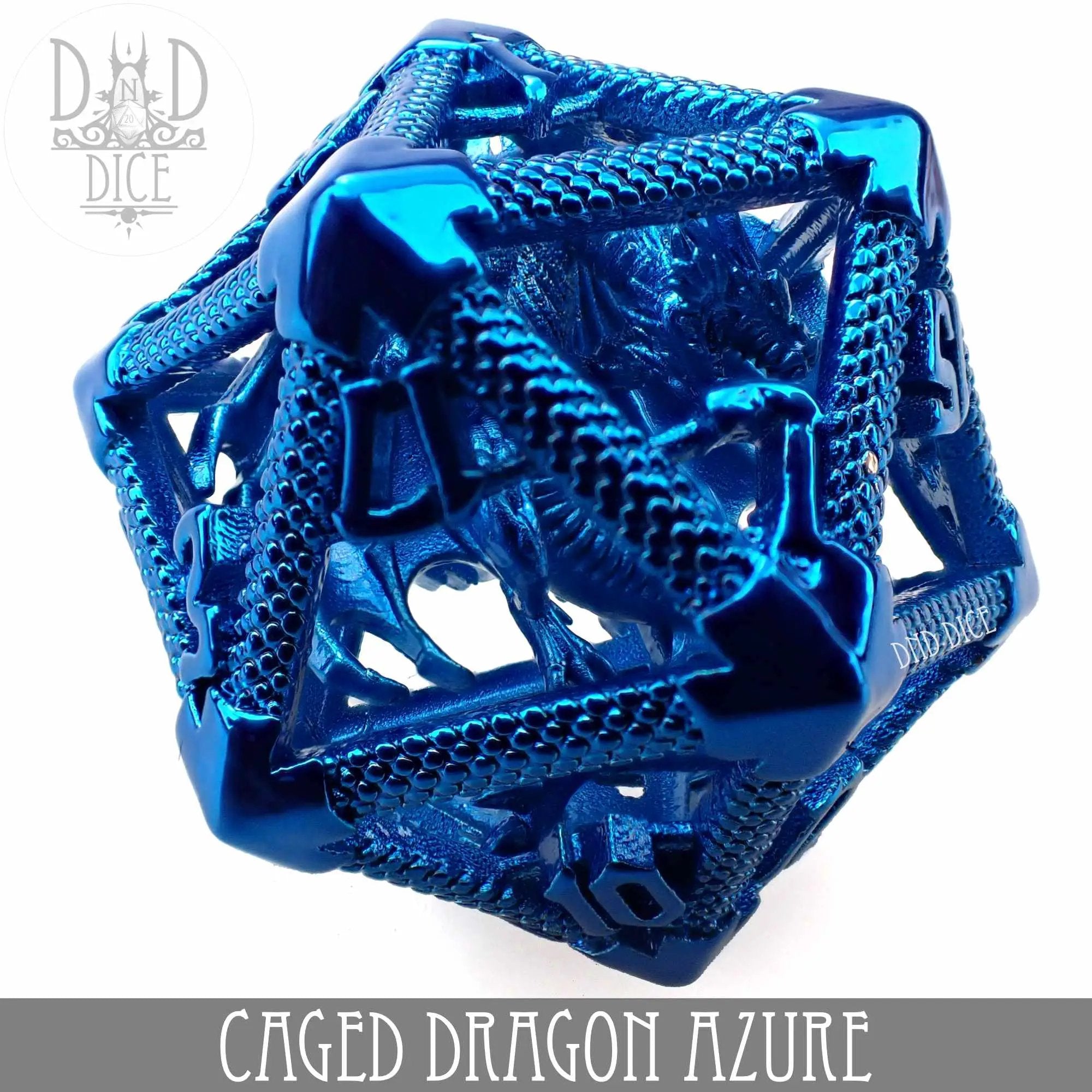 Caged Dragon D20 (6 Colors) by DNDDICE.COM