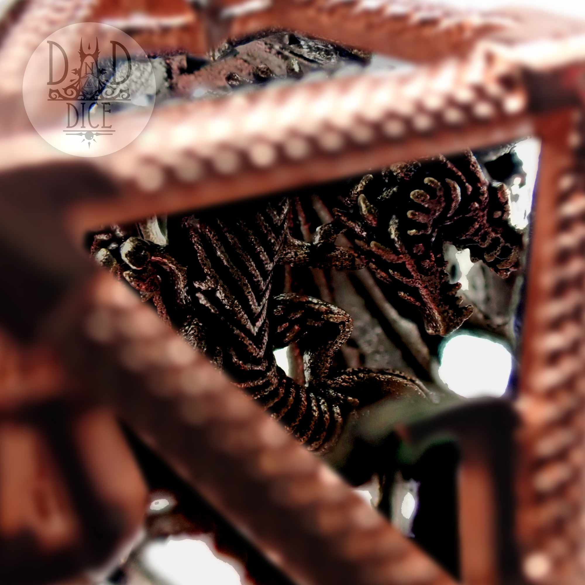 Caged Dragon D20 (6 Colors) by DNDDICE.COM