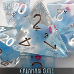 Calamari Cutie Dice Set by DNDDICE.COM