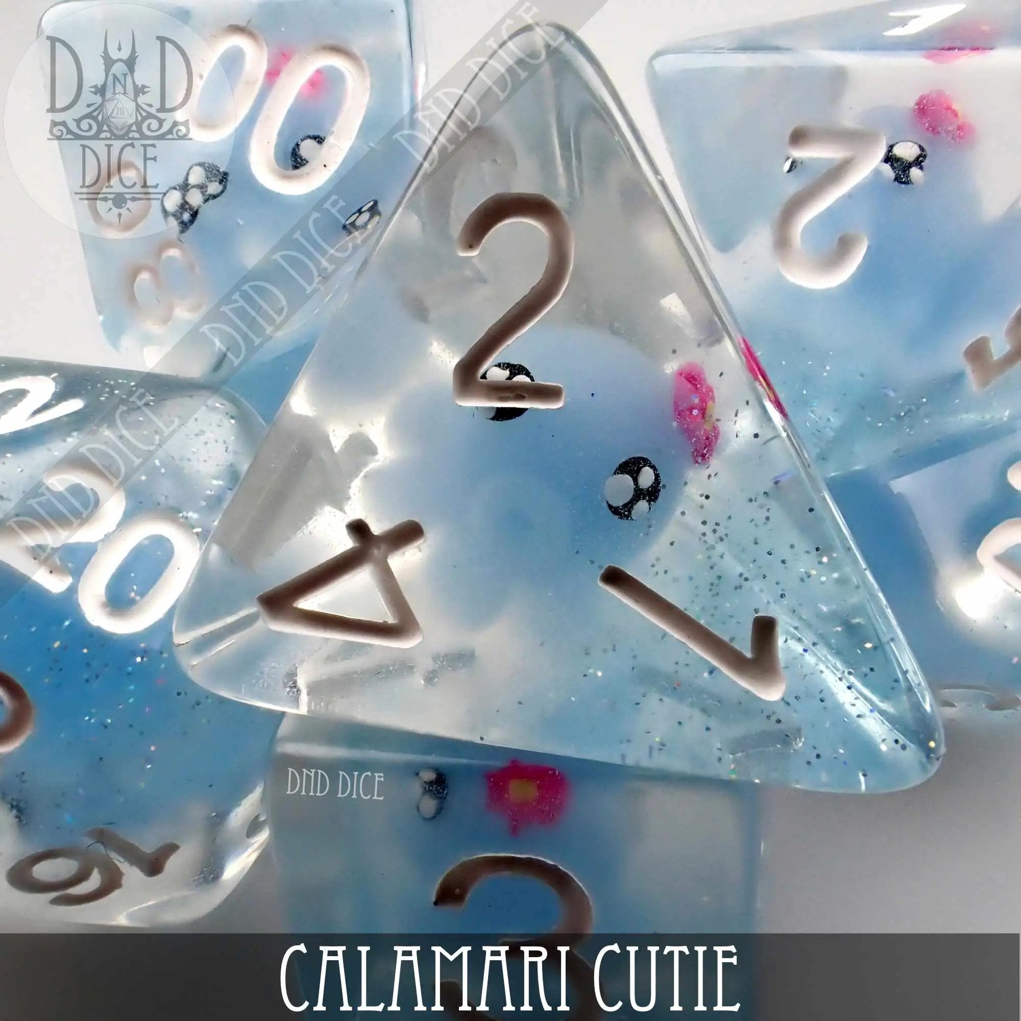 Calamari Cutie Dice Set by DNDDICE.COM