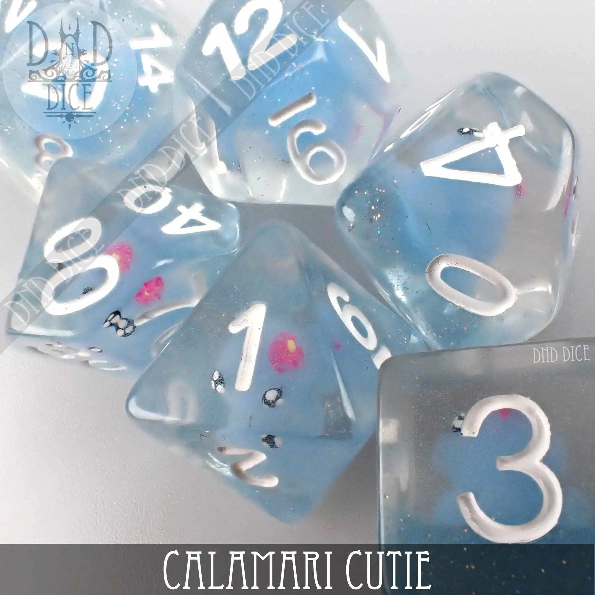 Calamari Cutie Dice Set by DNDDICE.COM