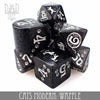 Cats Modern: Waffle Dice Set by DNDDICE.COM