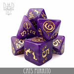 Cats: Purrito Dice Set by DNDDICE.COM