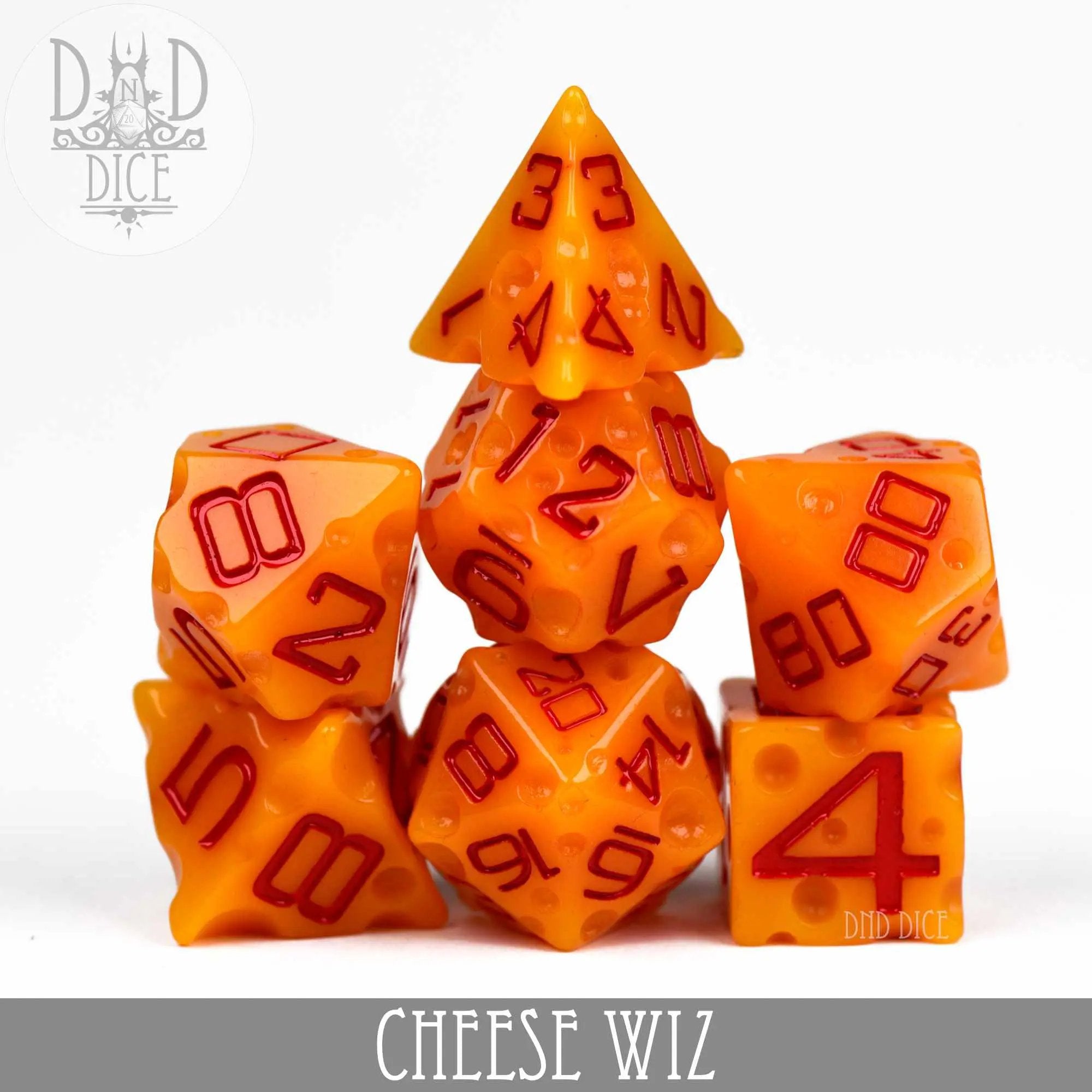 Cheese Wiz Dice Set by DNDDICE.COM