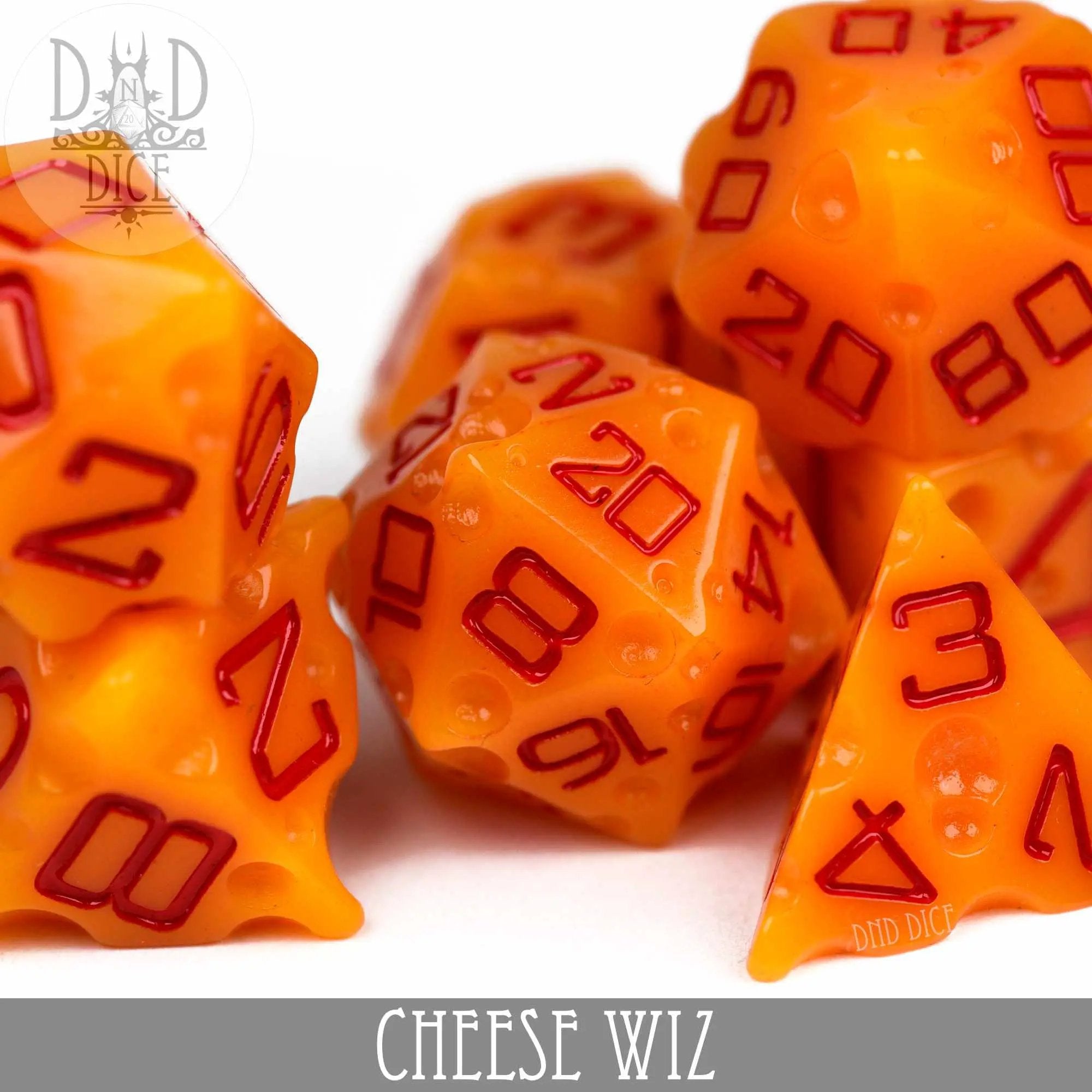 Cheese Wiz Dice Set by DNDDICE.COM