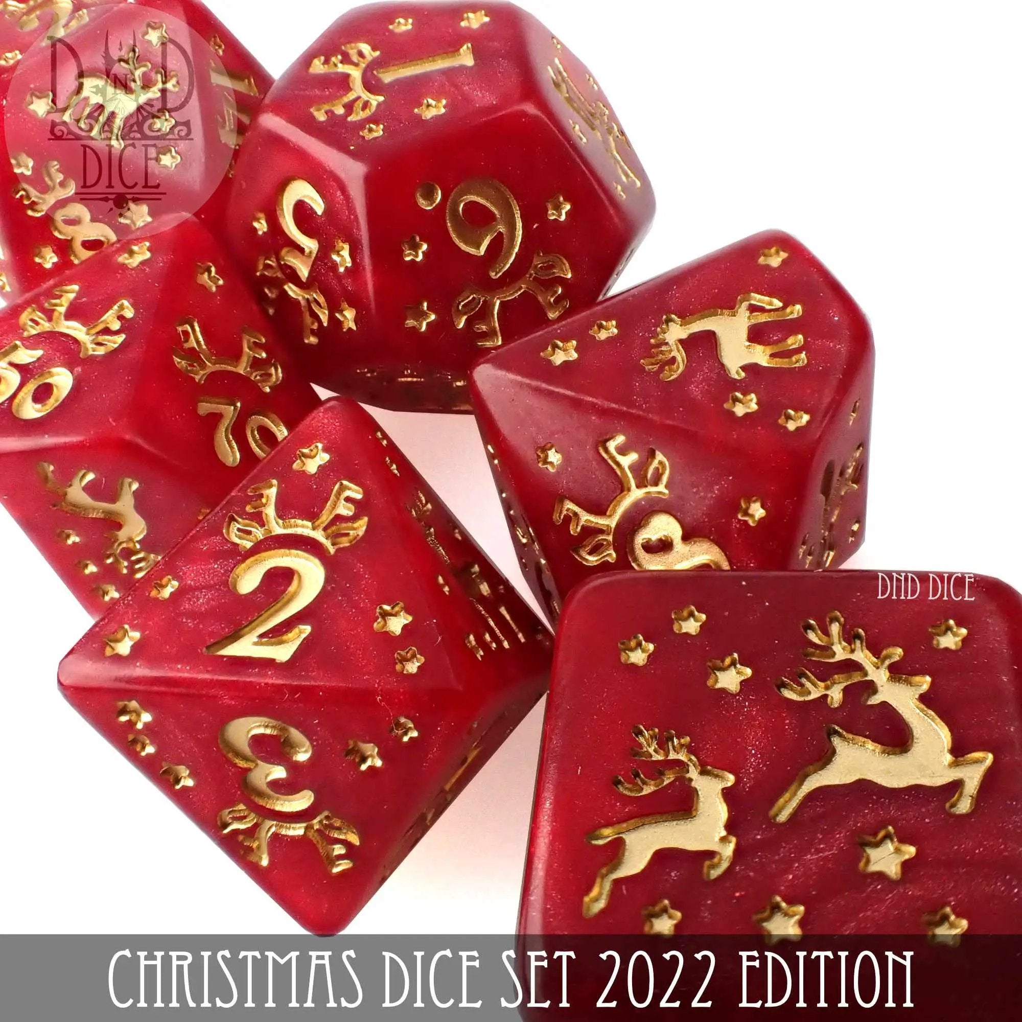 Christmas 2022 Dice Set by DNDDICE.COM