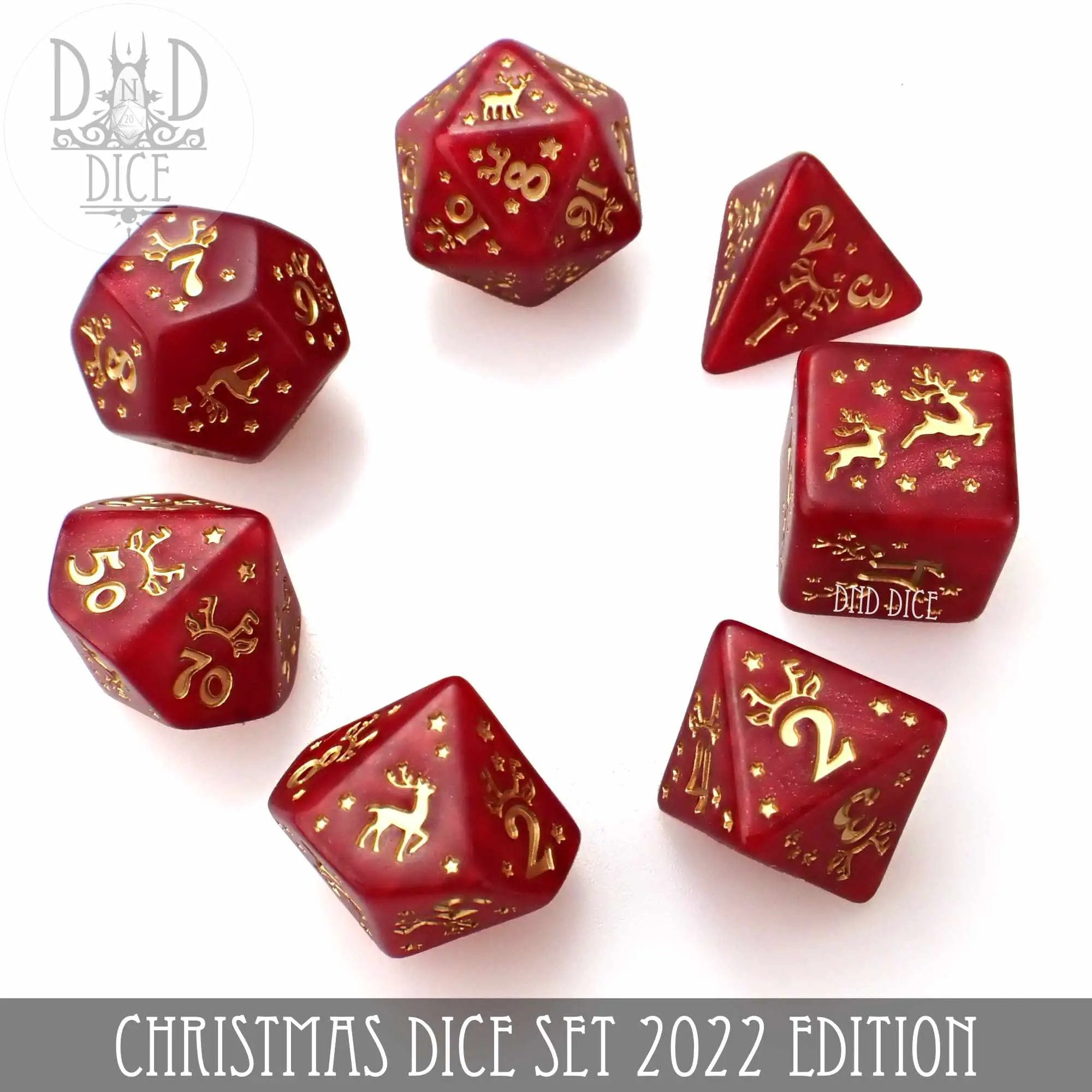 Christmas 2022 Dice Set by DNDDICE.COM
