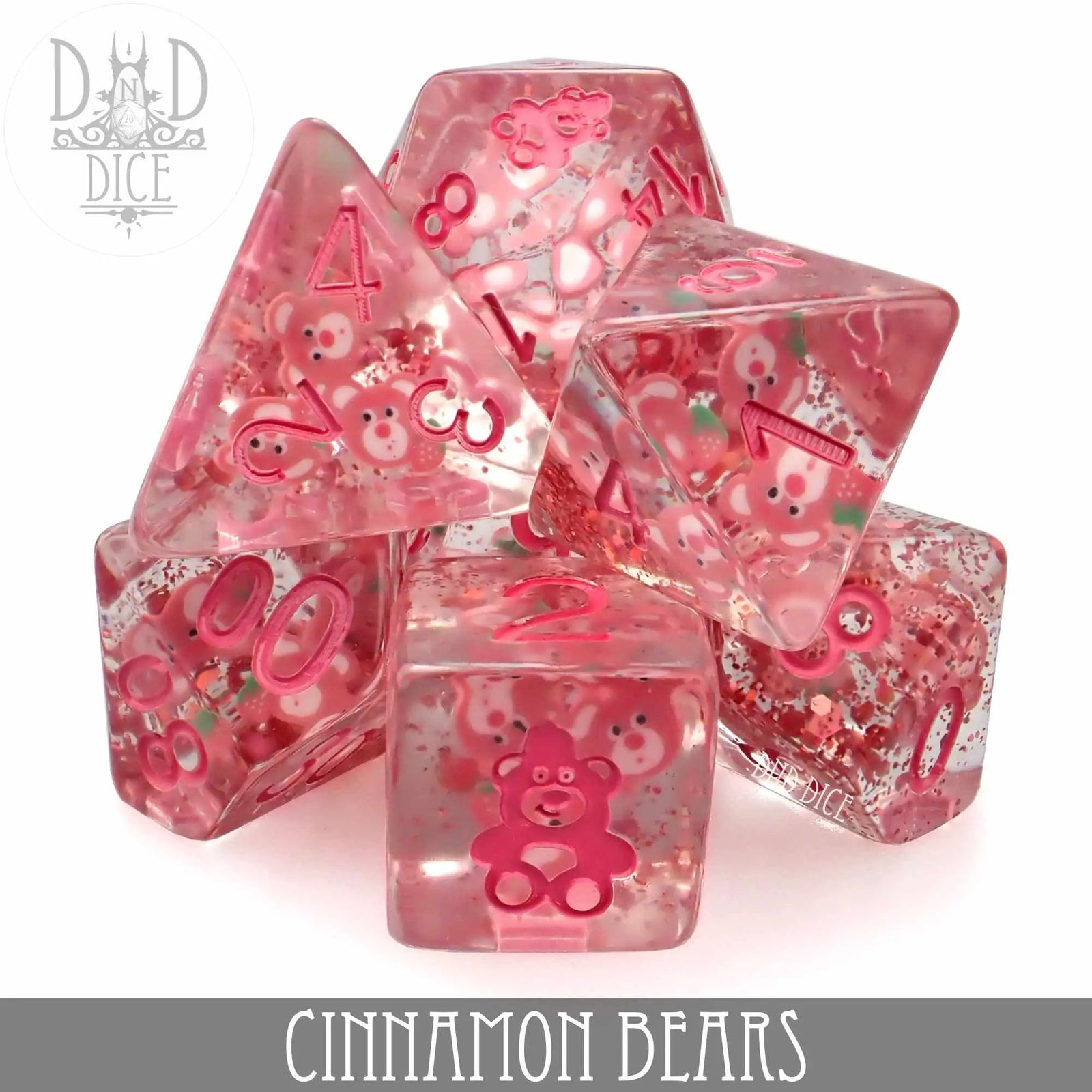 Cinnamon Bears Dice Set by DNDDICE.COM