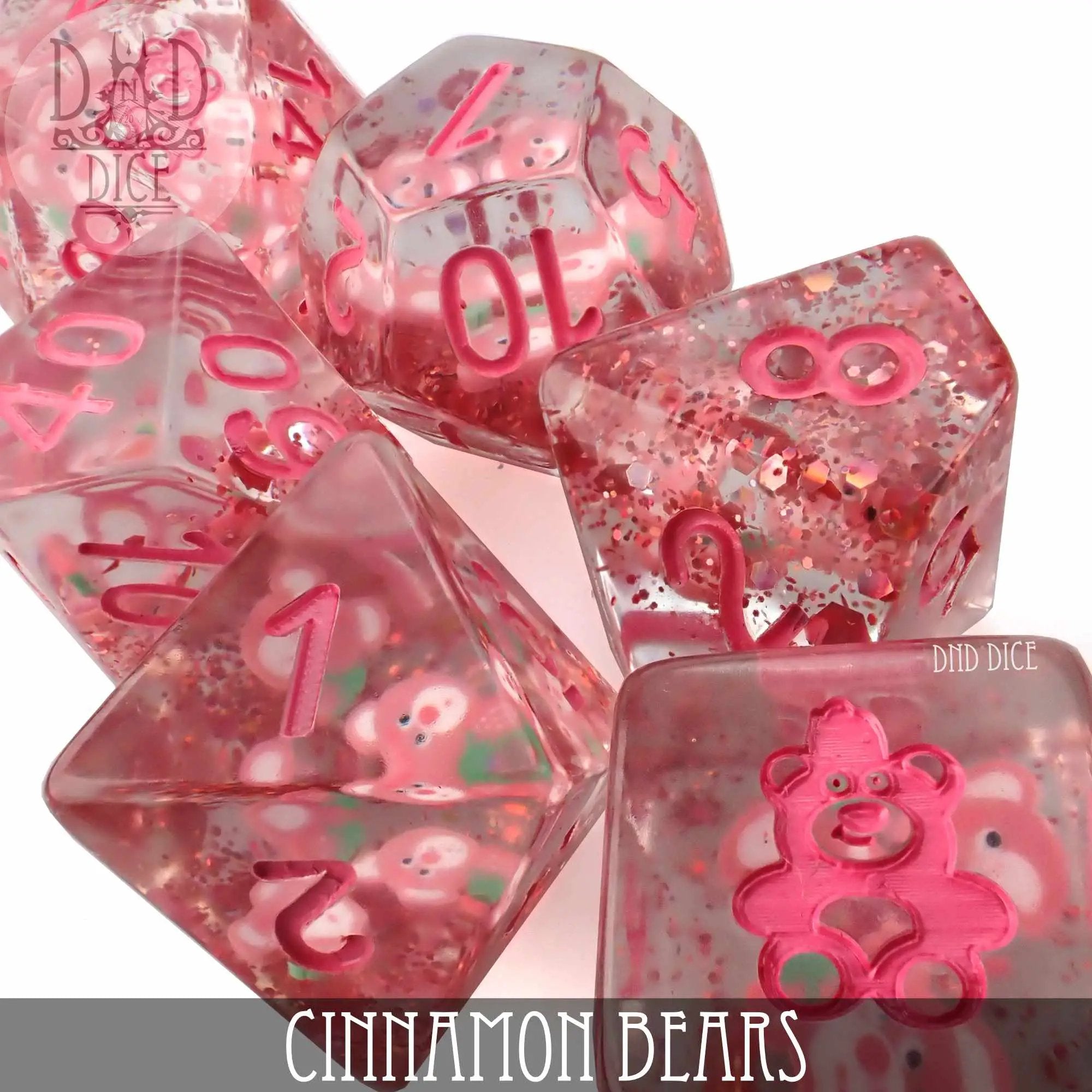 Cinnamon Bears Dice Set by DNDDICE.COM
