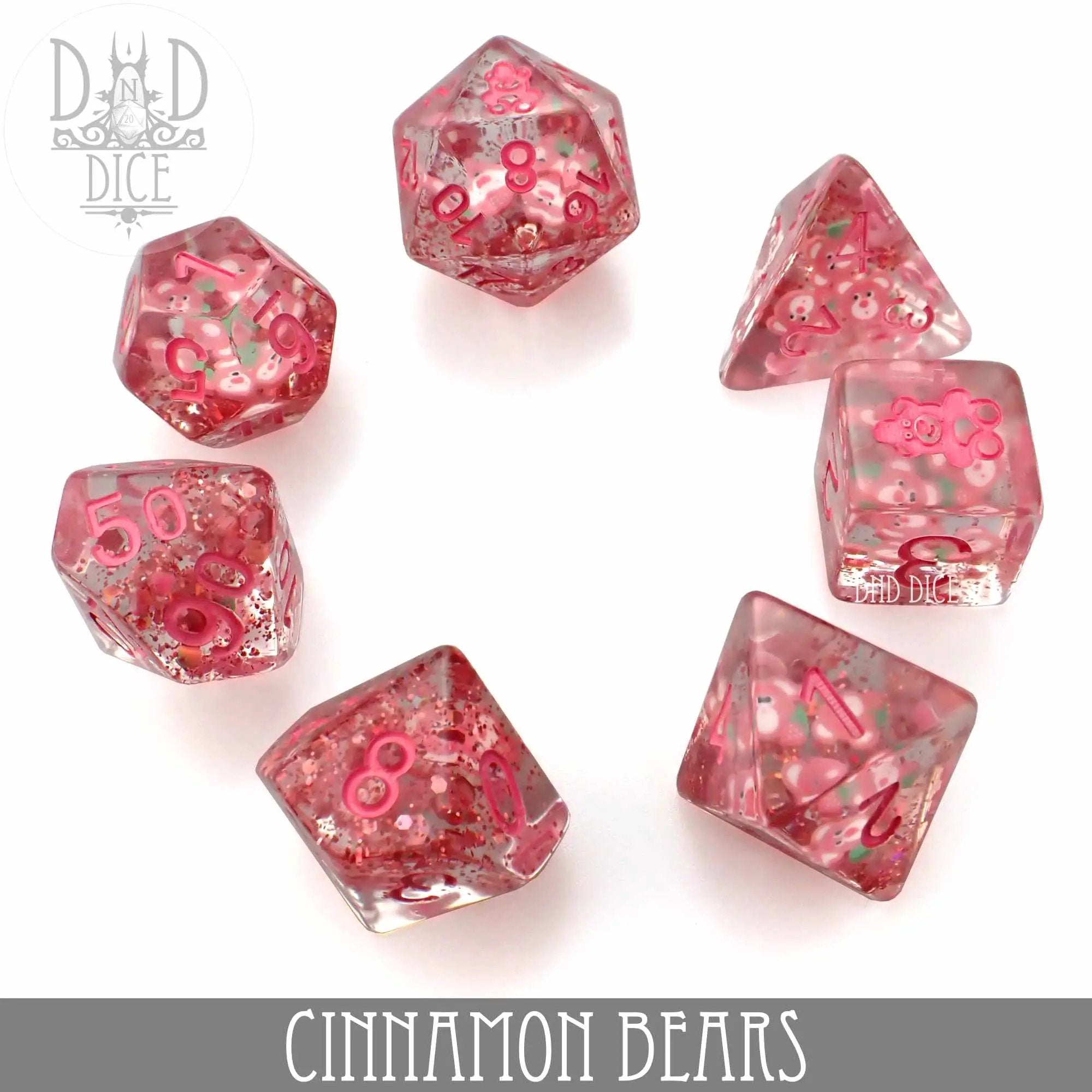 Cinnamon Bears Dice Set by DNDDICE.COM