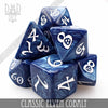 Classic Cobalt Dice Set by DNDDICE.COM