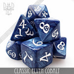 Classic Cobalt Dice Set by DNDDICE.COM