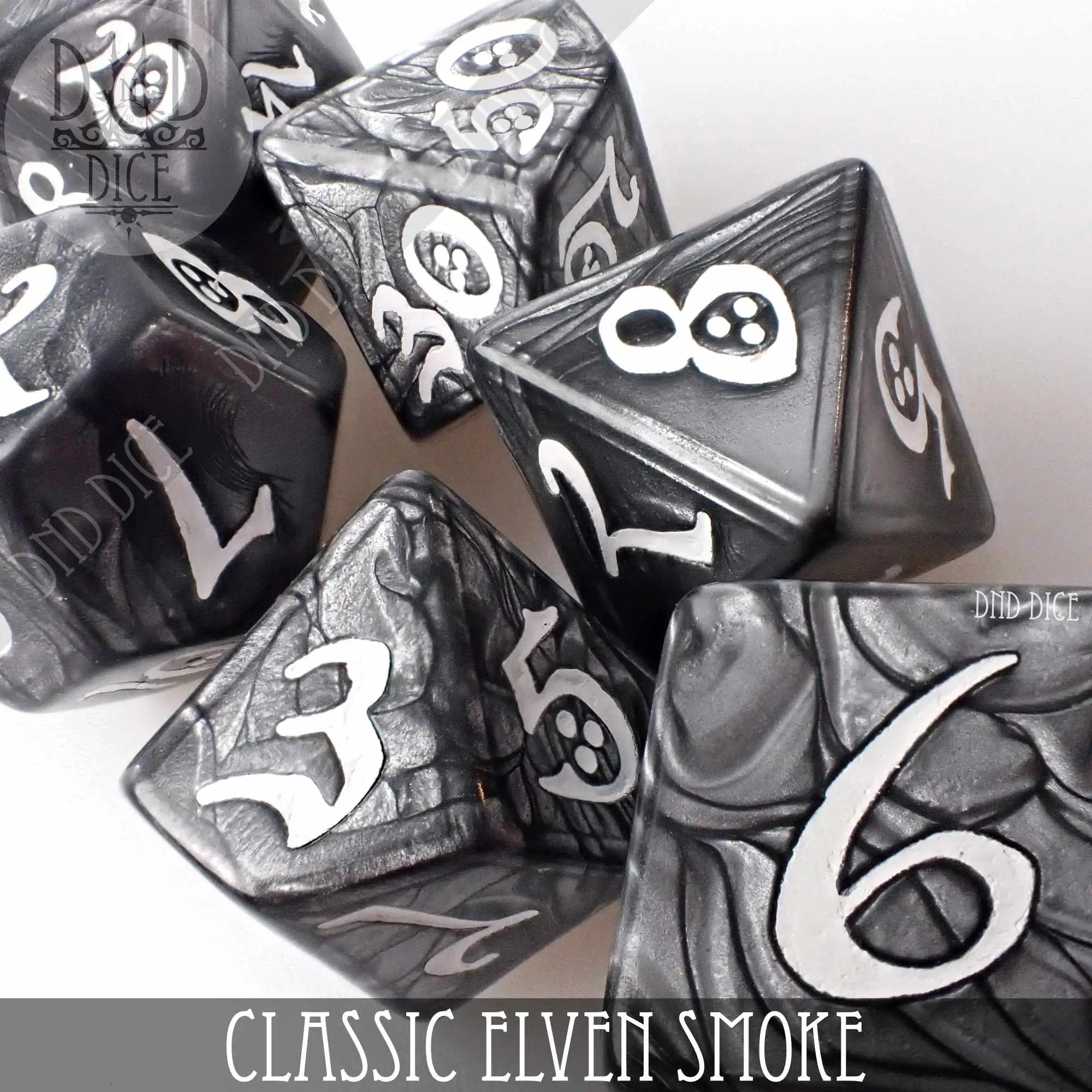 Classic Smoke Dice Set by DNDDICE.COM