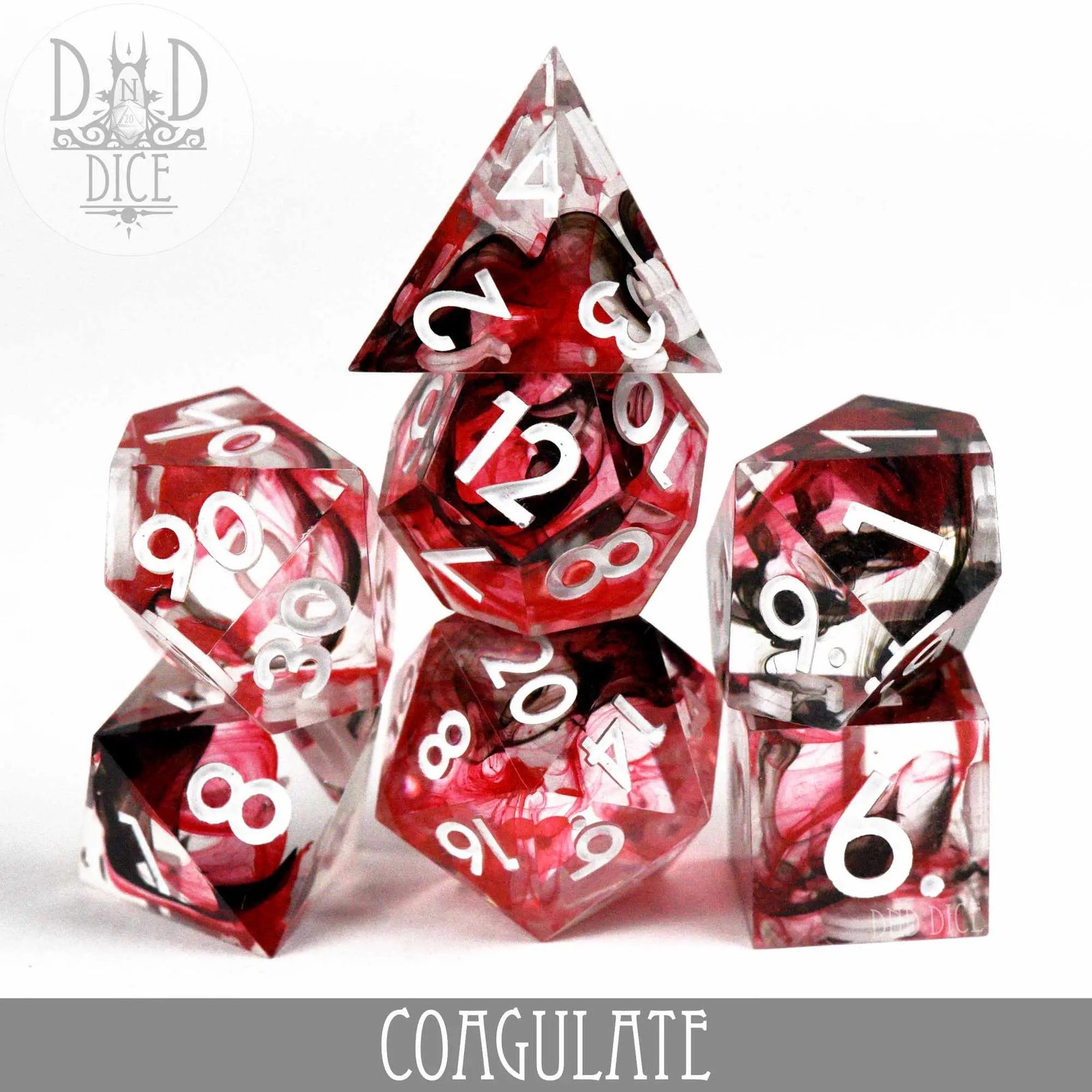 Coagulate Handmade Dice Set by DNDDICE.COM