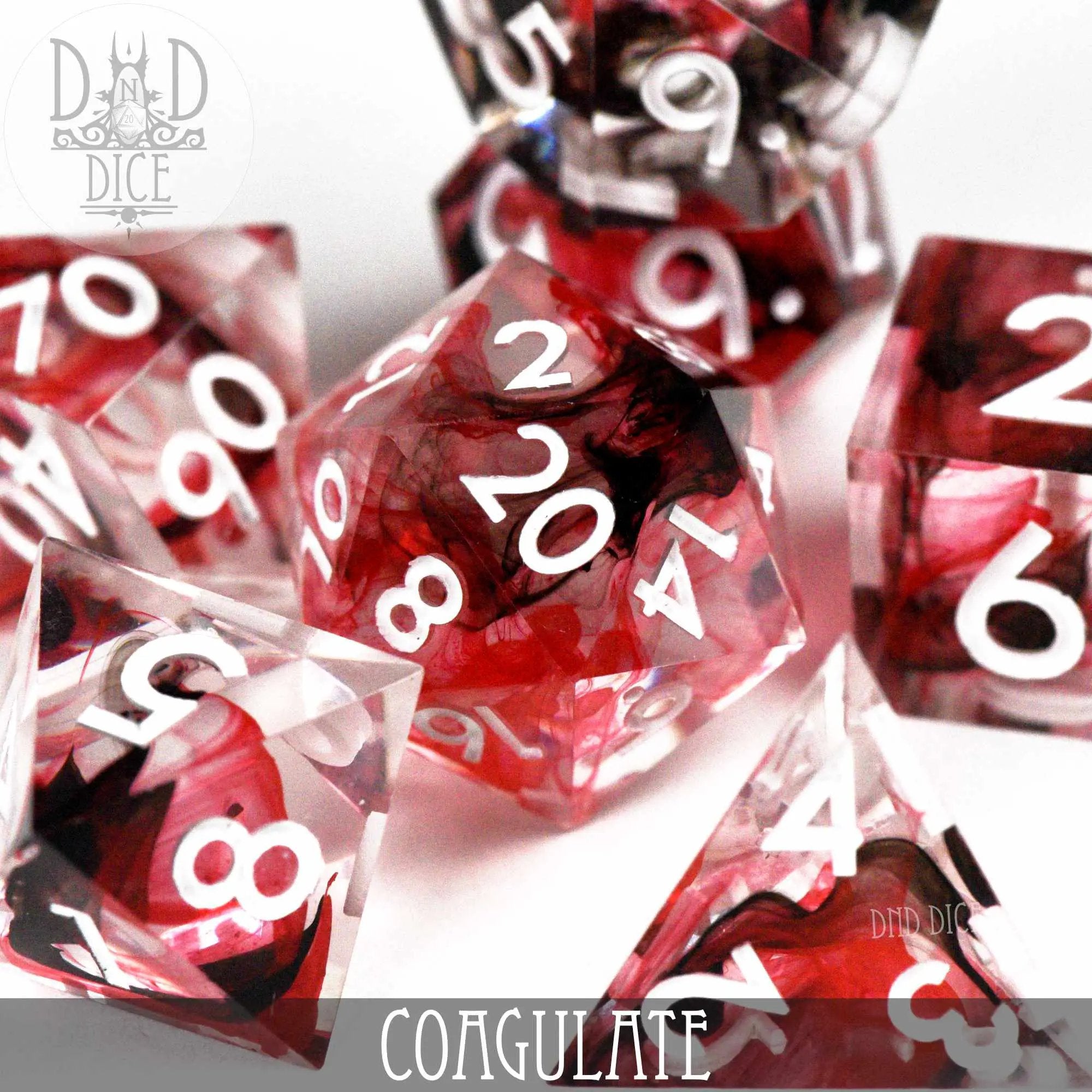 Coagulate Handmade Dice Set by DNDDICE.COM