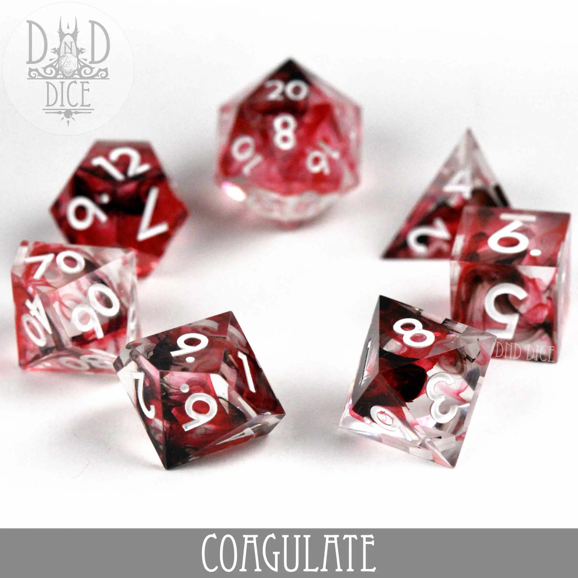 Coagulate Handmade Dice Set by DNDDICE.COM