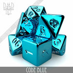 Code Blue Dice Set by DNDDICE.COM