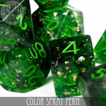 Color Spray Fern Dice Set by DNDDICE.COM