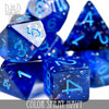Color Spray Navy Dice Set by DNDDICE.COM