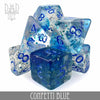 Confetti Blue Dice Set by DNDDICE.COM
