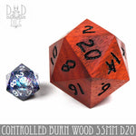 Controlled Burn Wood 50mm D20 (Gift Box) by DNDDICE.COM