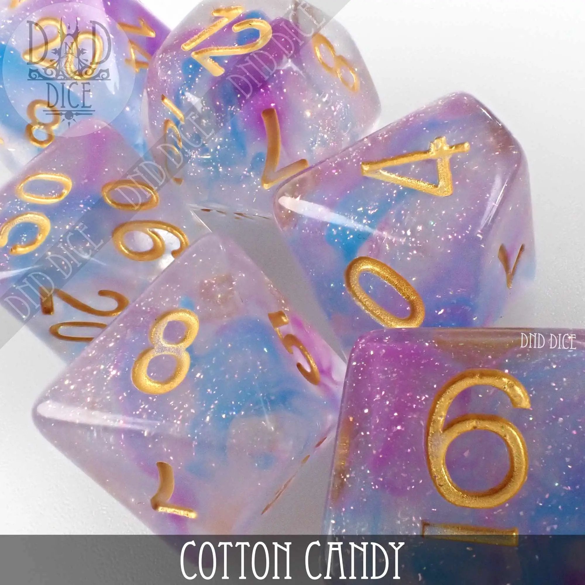 Cotton Candy Dice Set by DNDDICE.COM