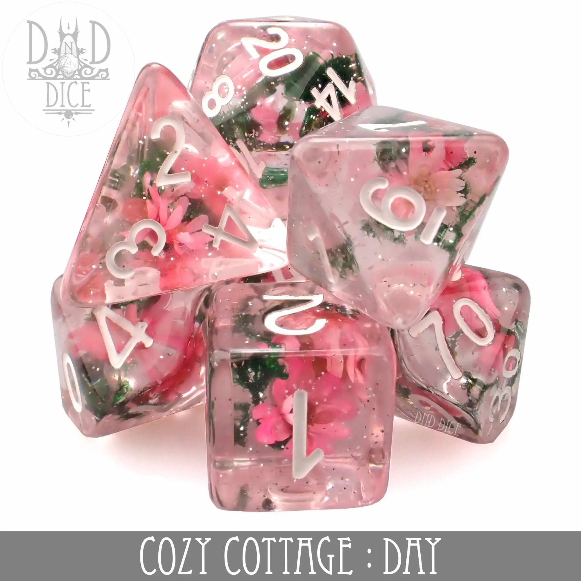 Cozy Cottage Day Dice Set by DNDDICE.COM