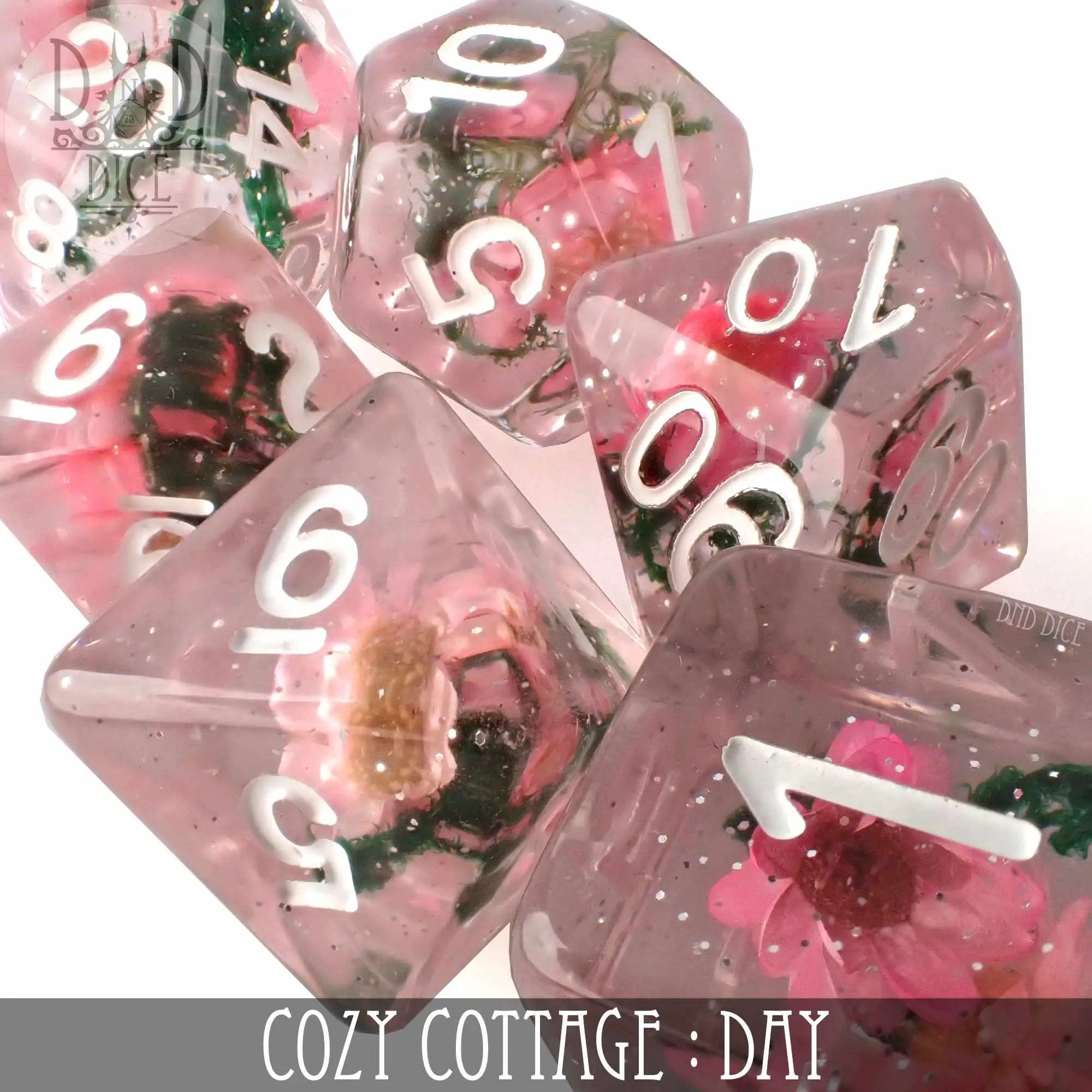 Cozy Cottage Day Dice Set by DNDDICE.COM