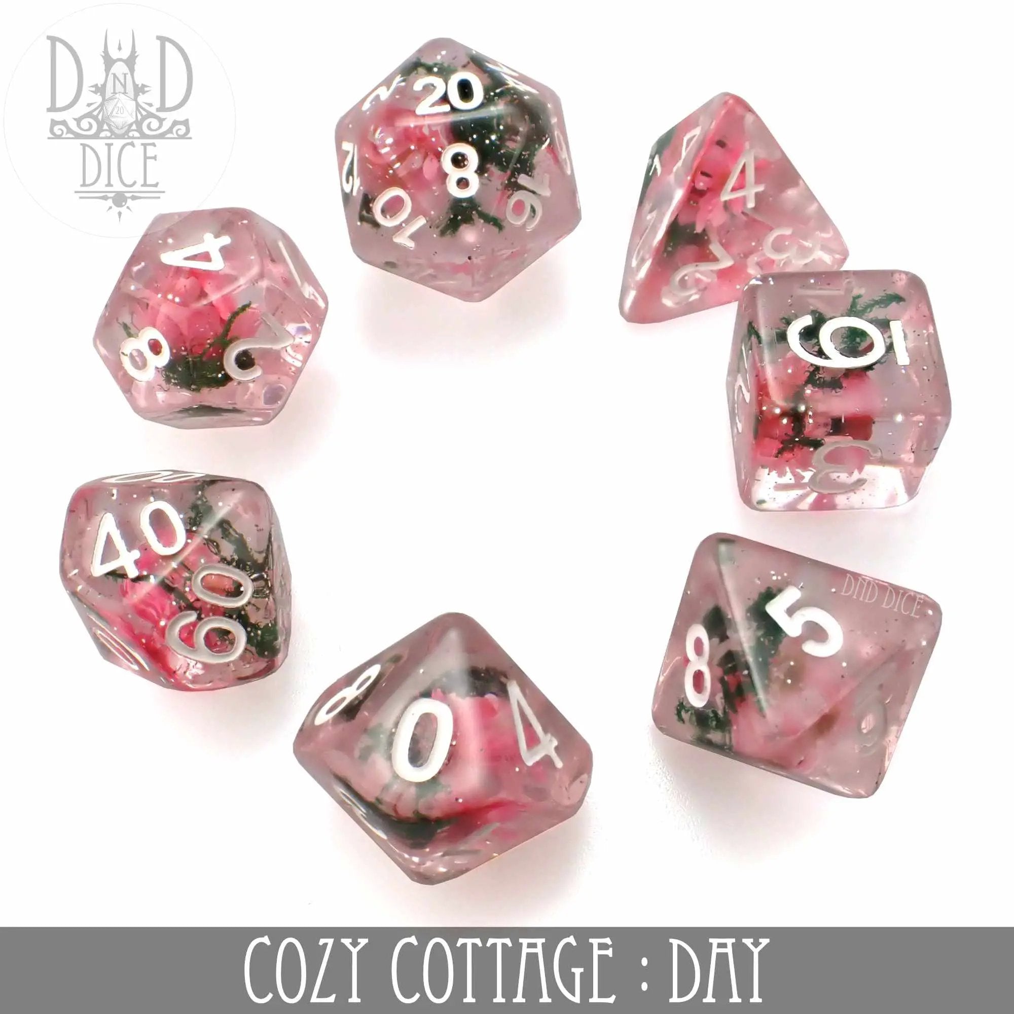 Cozy Cottage Day Dice Set by DNDDICE.COM