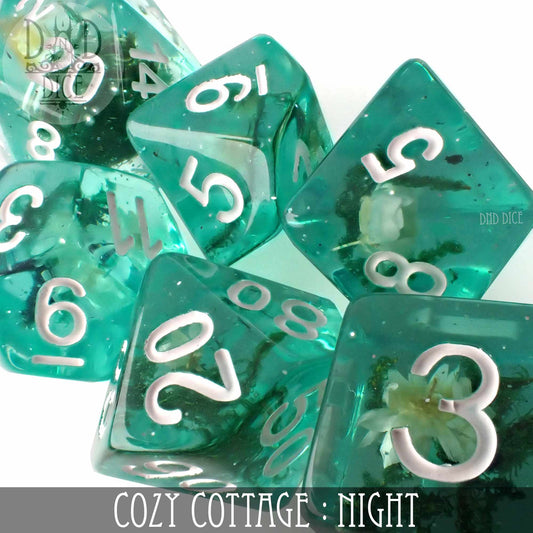 Cozy Cottage Night Dice Set