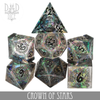 Crown of Stars Handmade Dice Set by DNDDICE.COM