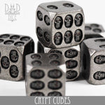 Crypt Cubes 6D6 Metal Dice Set by DNDDICE.COM