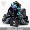 Crystalline Geode Dice Set by DNDDICE.COM