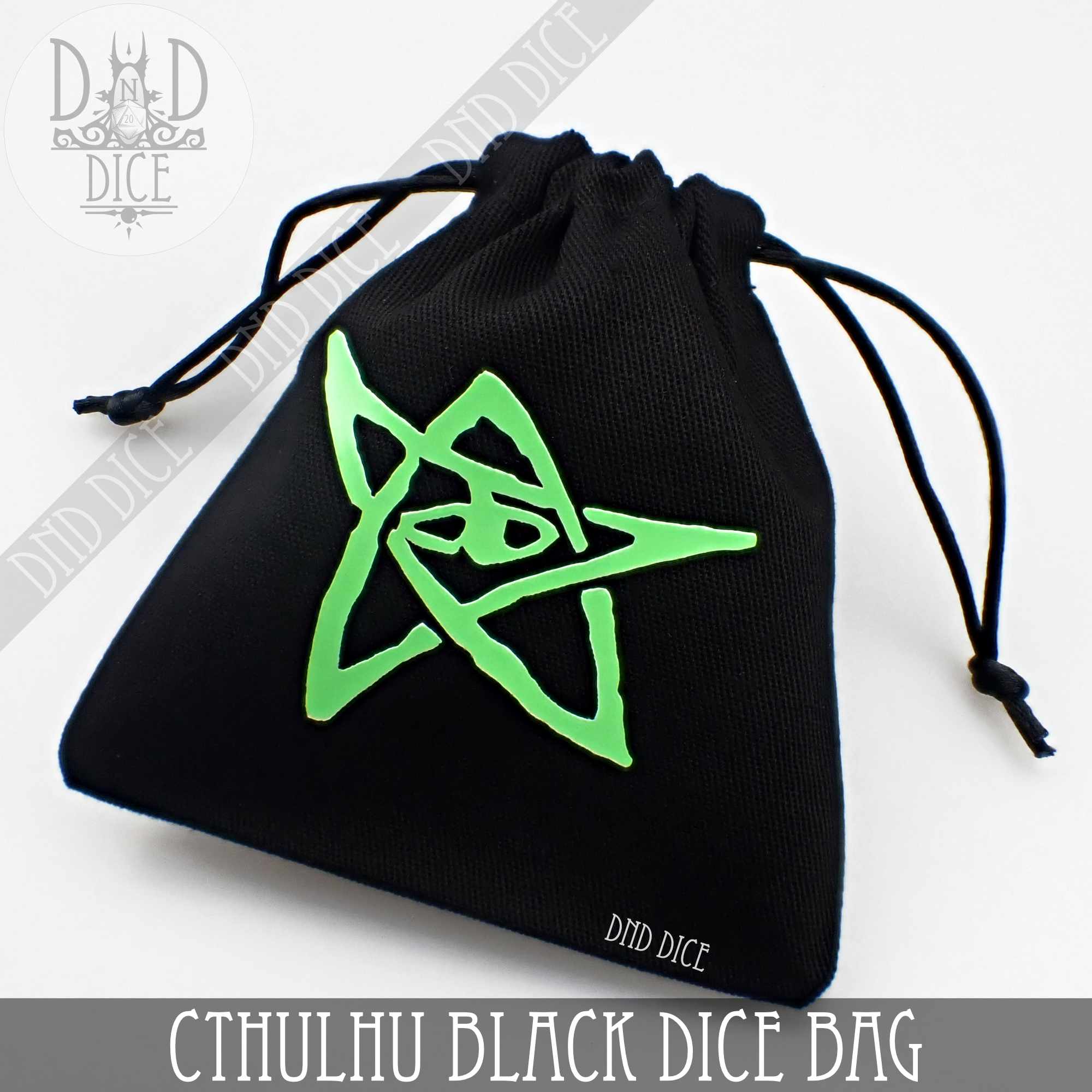 Call of Cthulhu BLACK Dice Bag by DNDDICE.COM