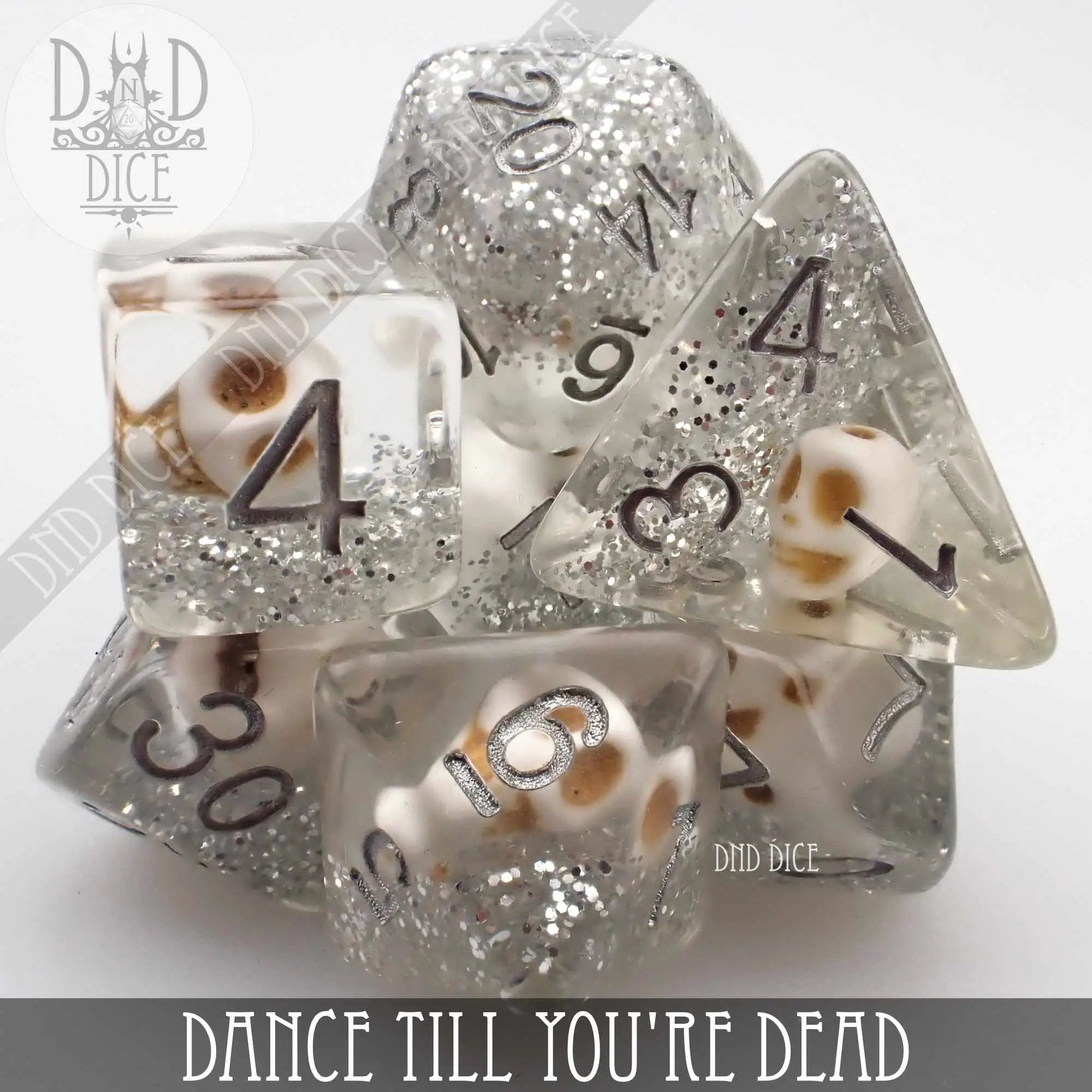 Dance Till You're Dead Dice Set by DNDDICE.COM