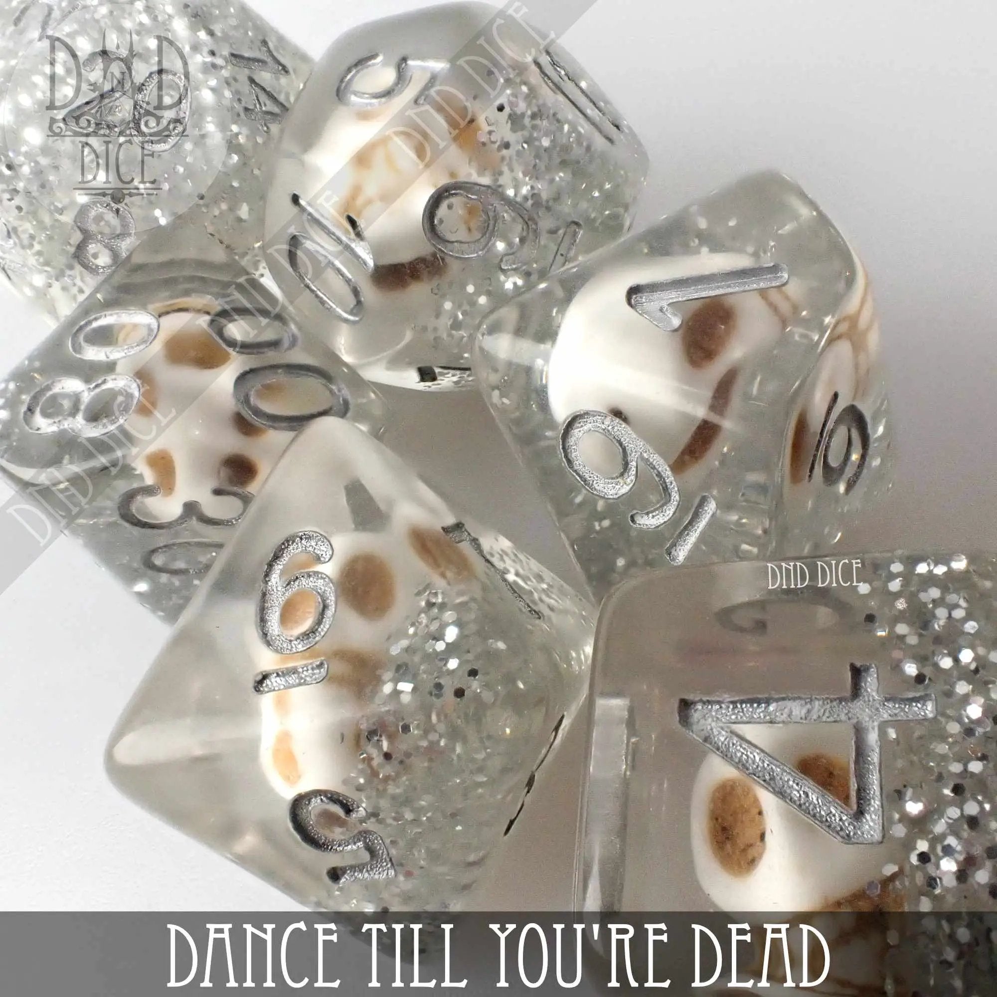 Dance Till You're Dead Dice Set by DNDDICE.COM