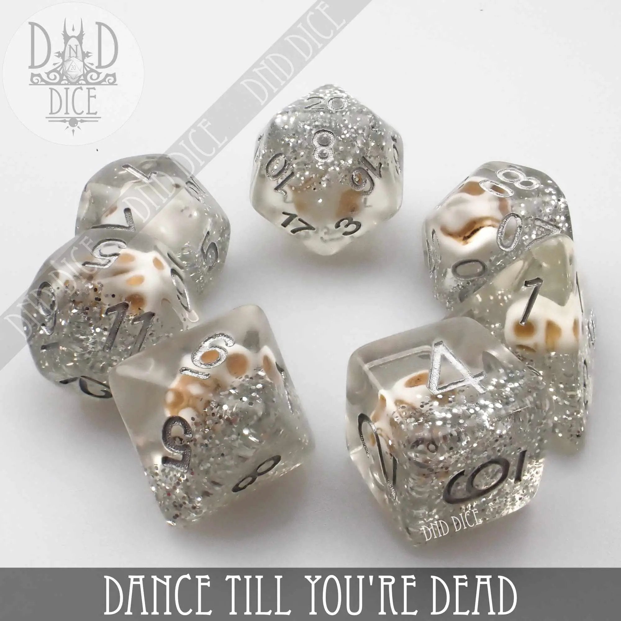 Dance Till You're Dead Dice Set by DNDDICE.COM