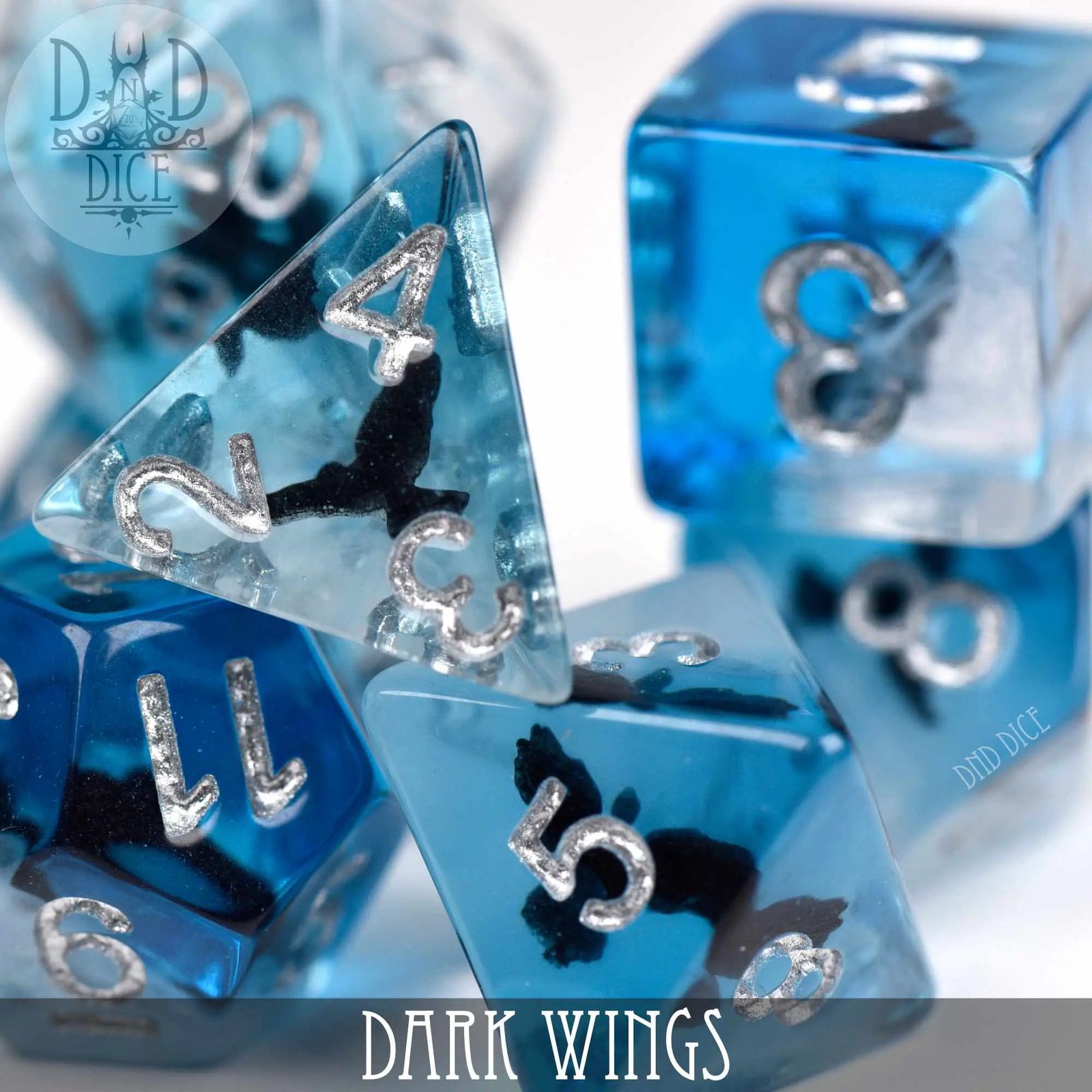 Dark Wings Dice Set by DNDDICE.COM