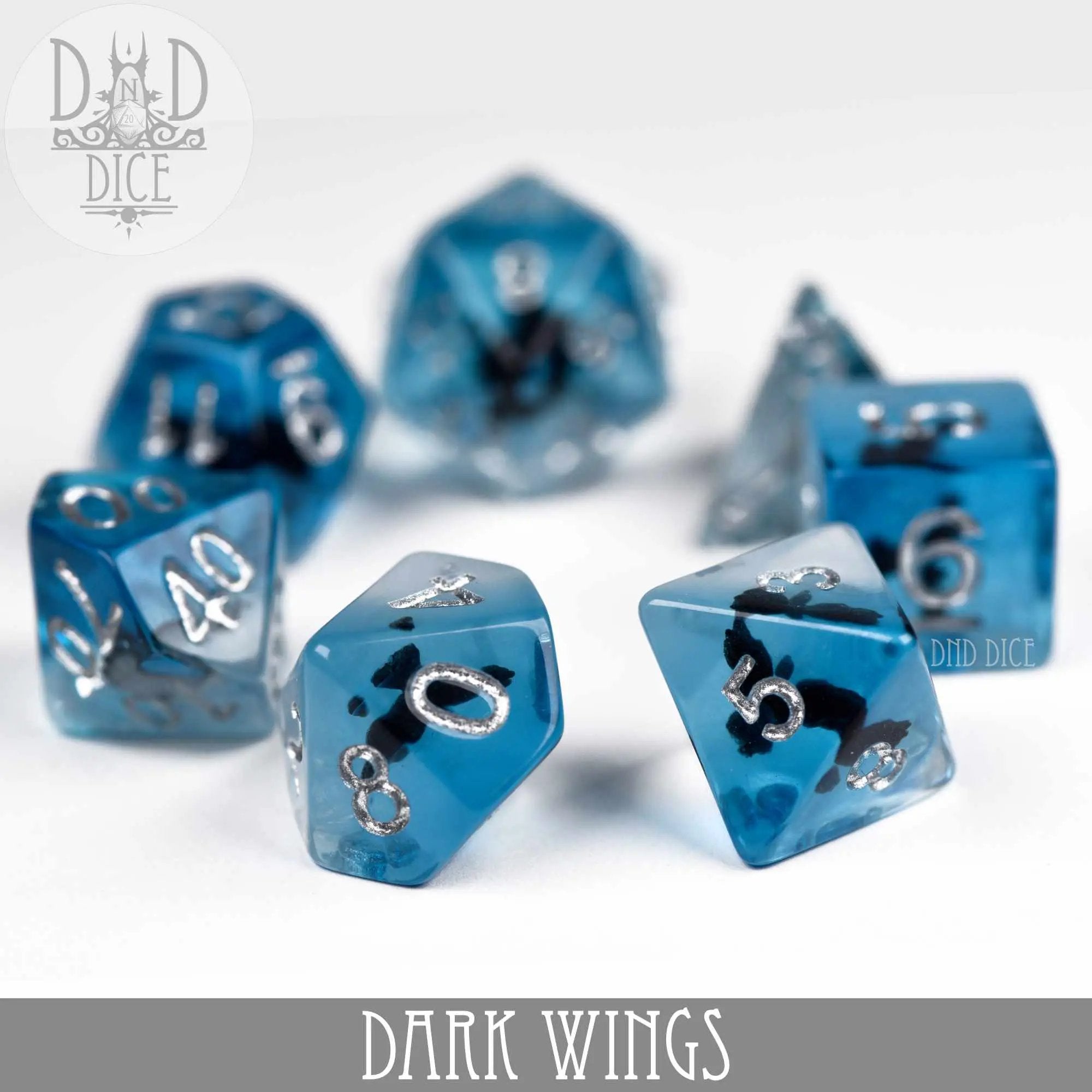 Dark Wings Dice Set by DNDDICE.COM