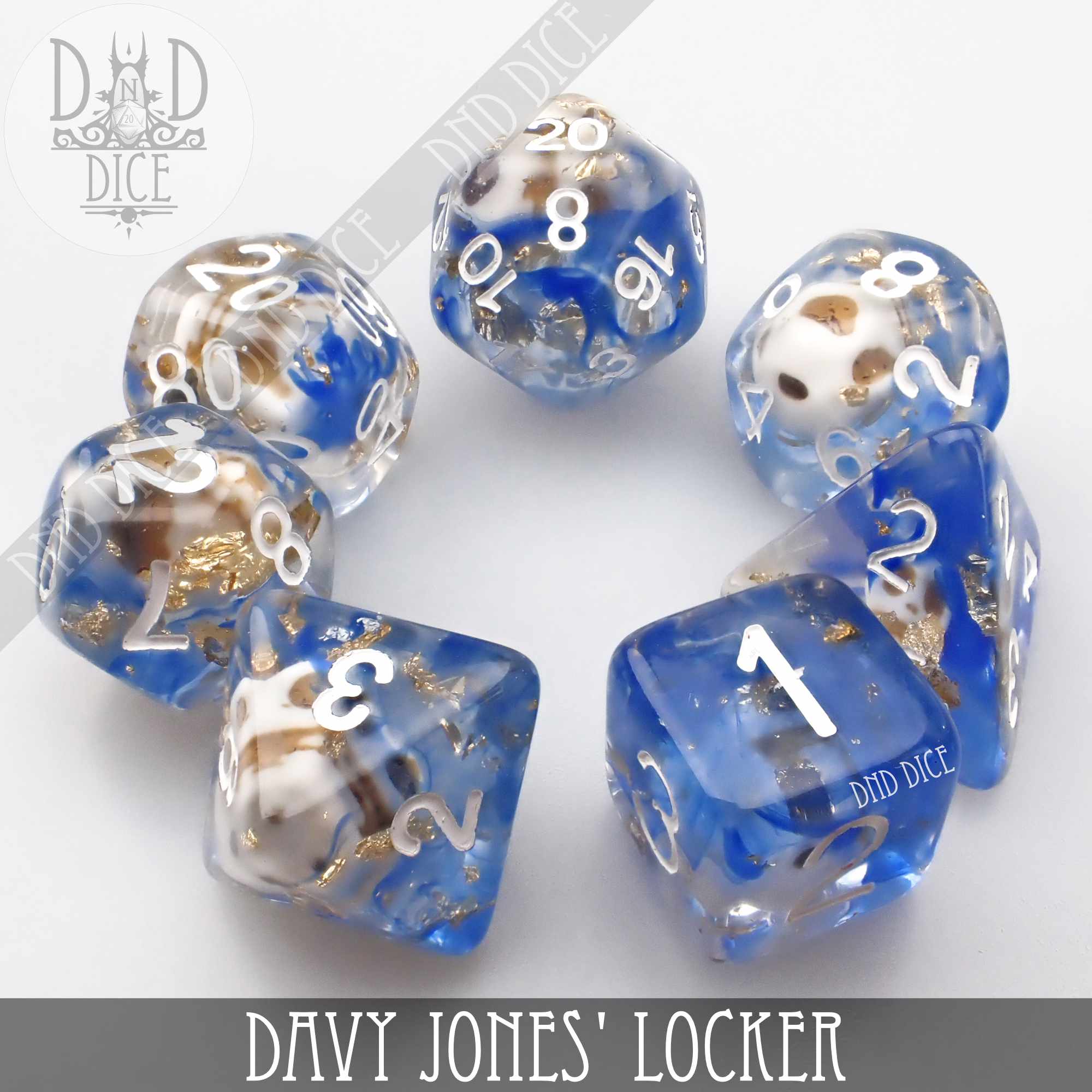 Davy Jones Locker Dice Set by DNDDICE.COM
