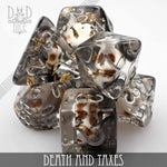 Death and Taxes Dice Set by DNDDICE.COM