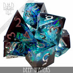 Deep Waters Handmade Dice Set by DNDDICE.COM