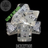 Diceception Glow in the Dark Dice Set by DNDDICE.COM