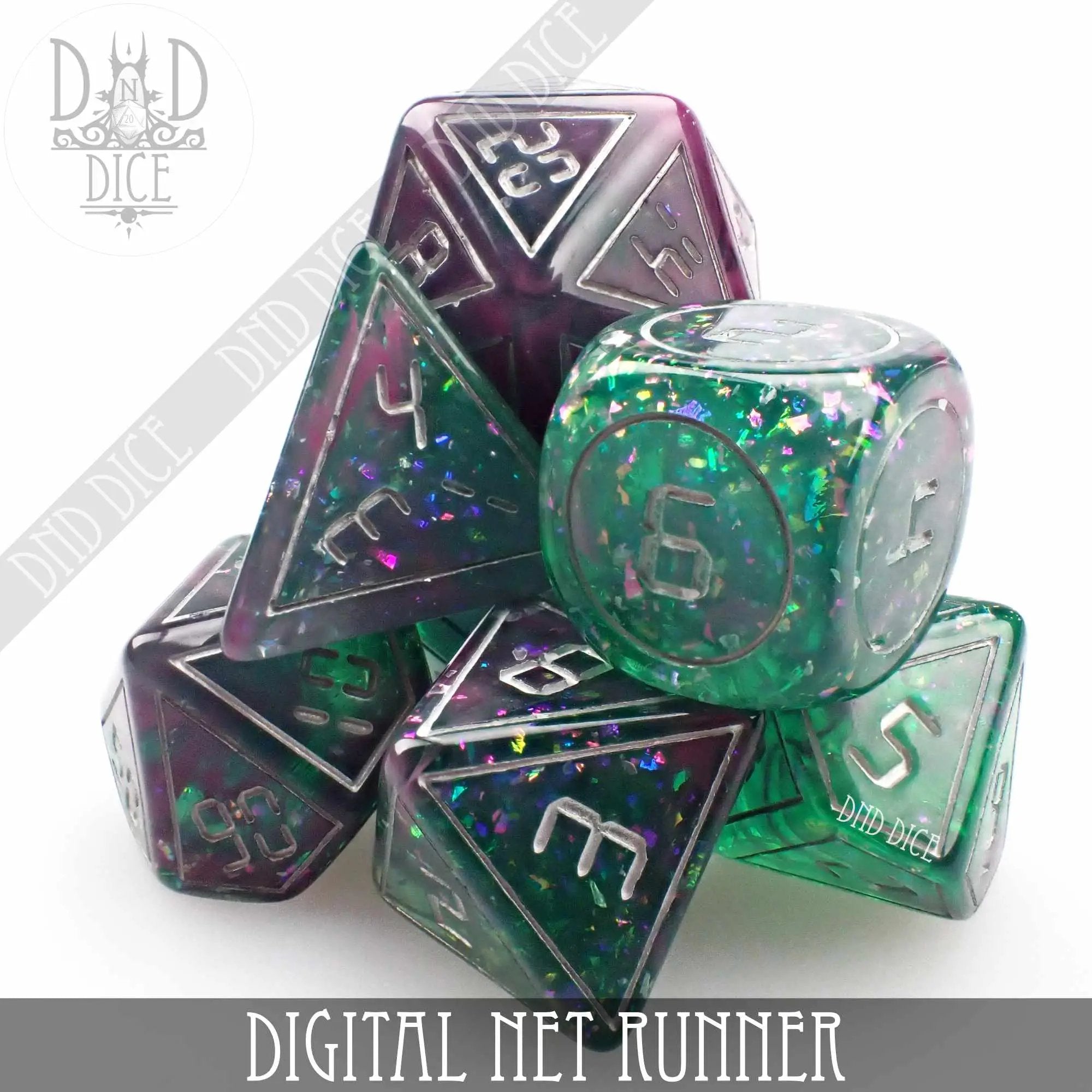 Digital Net Runner Dice Set by DNDDICE.COM