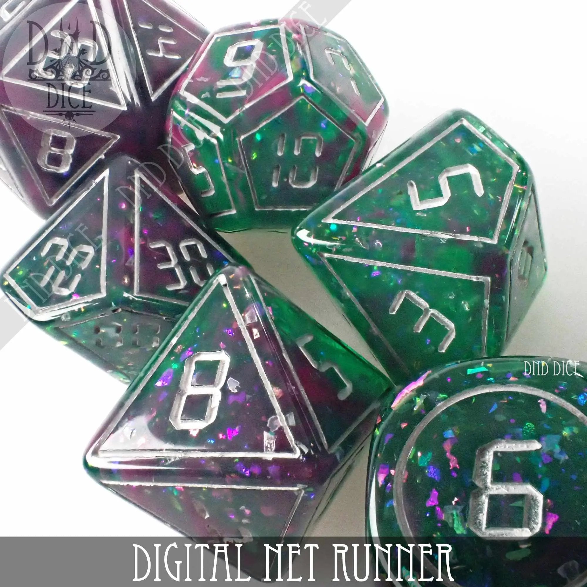 Digital Net Runner Dice Set by DNDDICE.COM