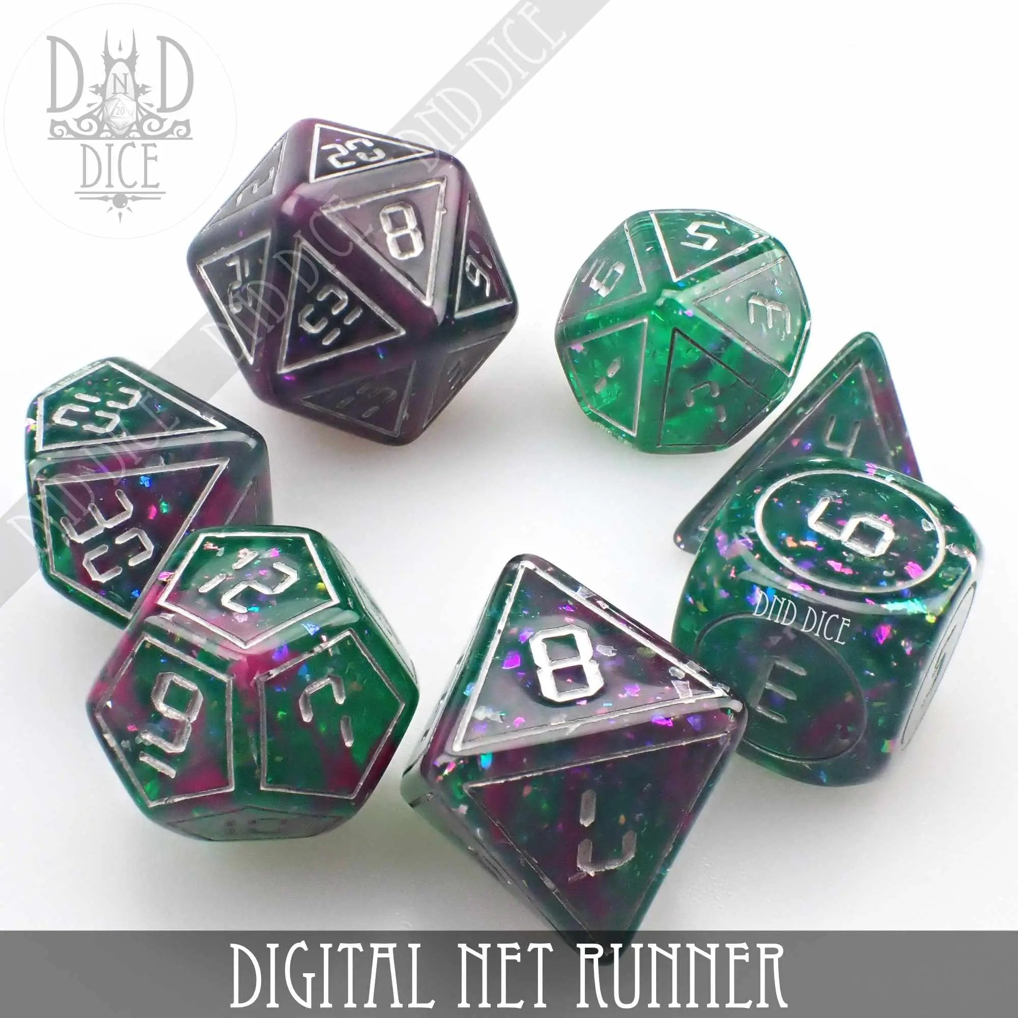 Digital Net Runner Dice Set by DNDDICE.COM